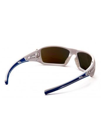 Очки велосипедные Velar White синие зеркальные Pyramex (370218226)