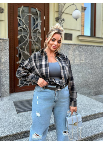 Сорочка байкова в клітинку оверсайз LeVi (357239777)