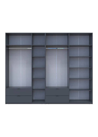 Комплект шаф для одягу Лукас (2 шт.) 295х50х240 см Графіт (DRS-011697) Doros (361998911)