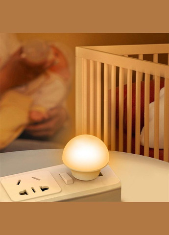 Ночник USB "Грибочок" с теплым светом для спальни и детской No Brand (346440180)