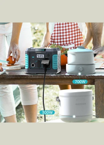 Зарядна станція RS500-2B2-G153H / 500 Вт / 400 Вт⋅год / Li-ion (001010535414) Romoss (393544349)