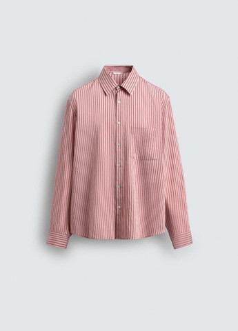 Розовая рубашка в полоску Zara