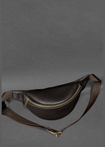 Шкіряна поясна сумка-бананка Kanny темно-коричнева (A-028815) BlankNote (327874239)