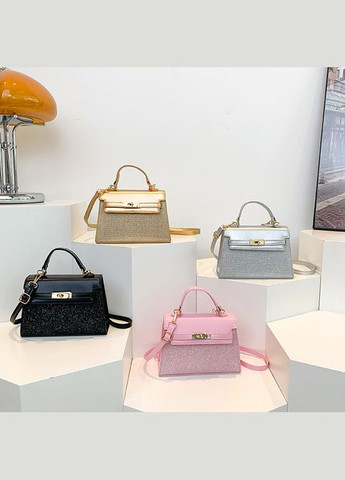 Жіноча сумка 3205 крос-боді на ремінці чорна No Brand (326487592)