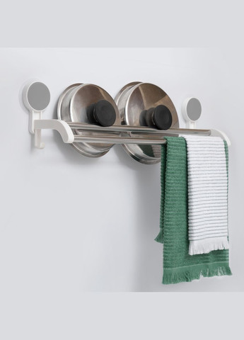 Держатель для полотенец MVM BP-9 двойной клеящийся (BP-9 WHITE) МВМ (365280685)