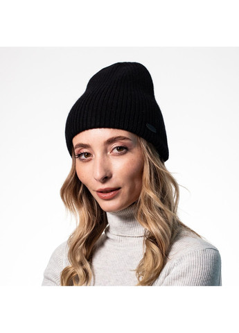 Шапка бини женская шерсть черная ЯРЕМА LuckyLOOK 542-228 (322789432)