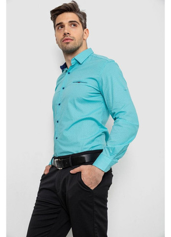 Бирюзовая повседневный рубашка Ager