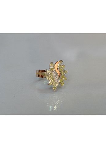 Срібна каблучка з золотими вставками Silver Style (367113072)