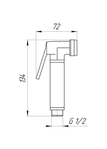 Душова гігієнічна стоп-лійка S-177 Globus Lux (333703670)