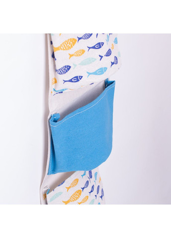 Підвісний органайзер на 5 відділень 20×58 (см) Синій HP-41-13BL Yiwu (370707839)