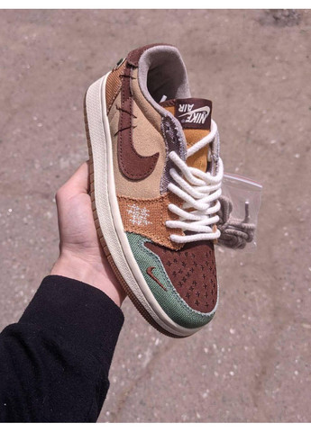 КРОССОВКИ ЖЕНСКИЕ NIKE AIR JORDAN 1 LOW ZION WILLIAMSON VOODOO НАЙК АИР ДЖОРДАН No Brand комбинированные демисезоны (391050232)