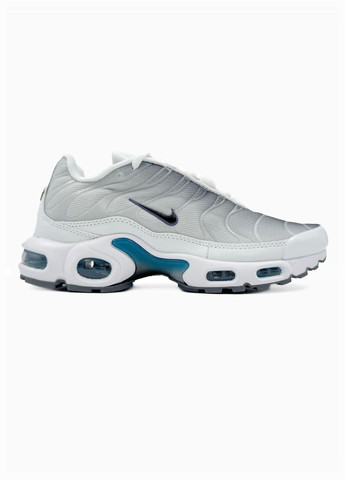 Серые демисезонные кроссовки мужские nike grey/white/blue No Brand Air Max TN Plus
