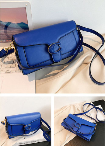 Жіноча сумка Coach 6938 крос-боді синя No Brand (303360515)