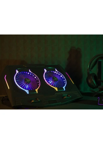 Охолоджувальна підставка для ноутбука 15.6-17.3 дюйма Gaming CPG006 2xFan RGB LED 2E (382339781)