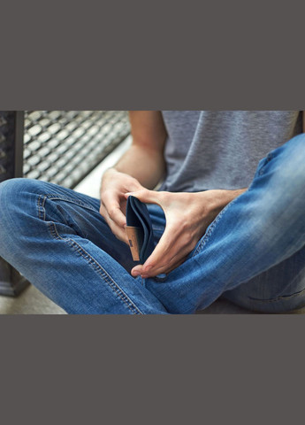 Шкіряна візитниця 5.0 синя Crazy Horse (A-026119) BlankNote (328444807)