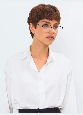 Женские очки для зрения, для чтения +4.50 полуоправа металл Ralph (337171430)