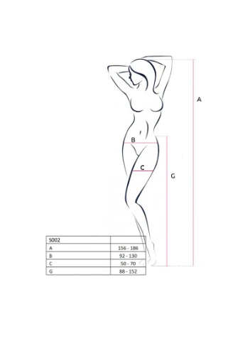 Еротичні колготки S002 Чорні S/M/L - CherryLove Passion (282966419)