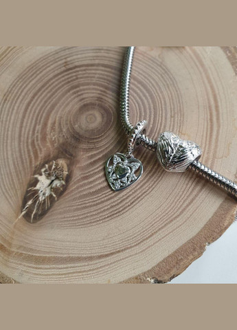 Підвіс срібний Серце з візерунком Каштан (342334901)