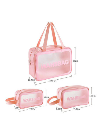 Органайзер-сумка прозрачен для спорта и путешествий 29,5х10,5х20 см Розовый (A-026034) LoveYouHome (327091909)