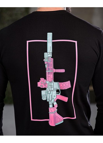 Тактичний чоловічий лонгслів Пістолет чорний No Brand (360506915)