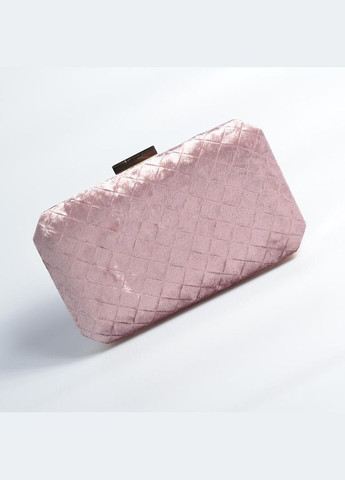 Розовая вечерняя сумка клатч бокс из бархата No Brand (294092707)