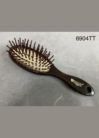 Массажная щетка 6904TT пластиковая с нейлоновой щетиной, овальная мала Salon Professional (299484176)