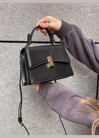 Жіноча сумка 6117 крос-боді чорна No Brand (296008184)