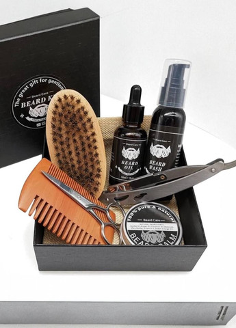 Набір для догляду за бородою та вусами Beard Kit 8 позицій Beard Club (360884581)