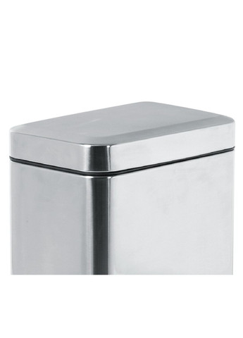 Мусорное ведро с плавным закрытием прямоугольное Sansa-TC0105 SS Color 5л цвет нержавейка (ZX5893) Zerix (341331742)