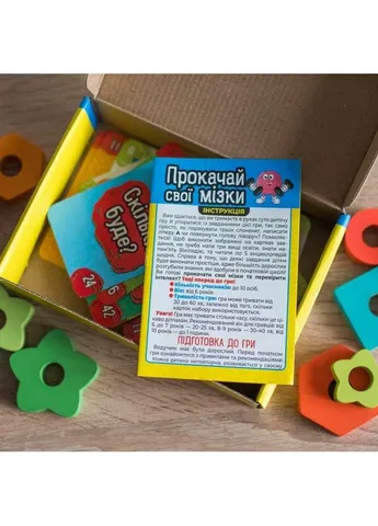 Карточная игра "Прокачай свои мозги" 10100642, 72 карточки Ranok Creative (390389433)