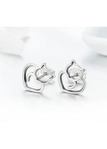 Срібні сережки кульчики "Котики" Kabluchka (355348325)