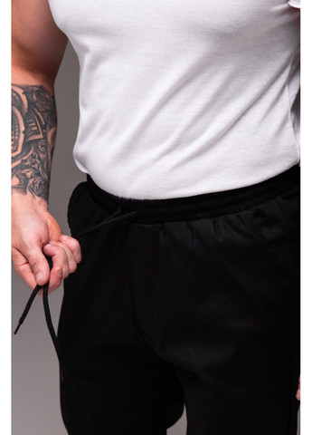 Чорний демісезонний стильний чоловічий костюм з натурального льону з сорочкою, брючний Vakko