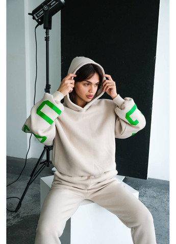 Костюм Chicago,дорога Турецька трьохнитка Пенʼє,манжети рабана,кофта оверсайз з подвійним картонним,високі штани Україна (365671639)