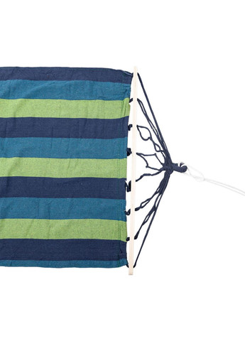 Гамак туристичний підвісний з планкою Синій одномісний для відпочинку та релаксації тканинний 120 кг ProDobro (370432387)