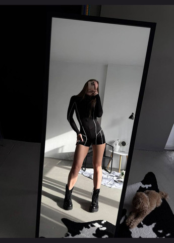 Комбінезон жіночий Гермес комбінезон-шорти однотонний чорний повсякденний