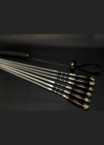 Набір шампурів у сагайні Люкс Звірі 6 предметів 47330168 NB Art (346152119)