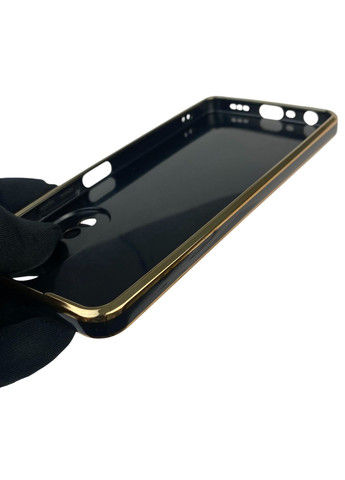 Чохол для A58 (4G) з кільцем MagSafe із золотою окантовкою на оппо а58 чорний gs1 Oppo (366236300)