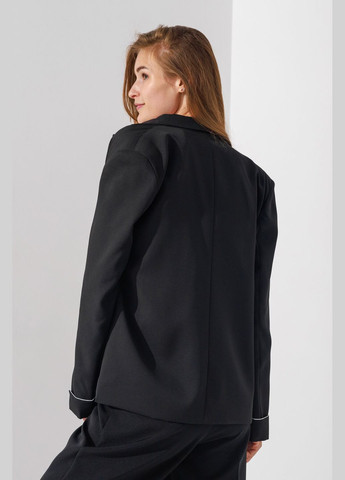 Черный женский пиджак однотонный женский 2808-24497 черный (2000990595331d) shop (2000990595331) No Brand - демисезонный