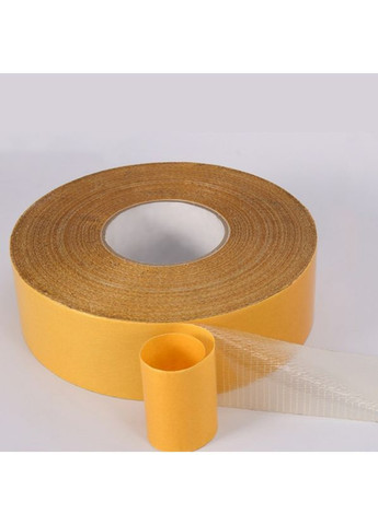 Двосторонній монтажний скотч 5м з ниткою, міцний універсальний для ремонту, декору та кріплення No Brand (363134597)