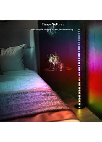 Підлогова кутова LED лампа RGB Magic 2 Bluetooth USB with app Black Epik (386036498)