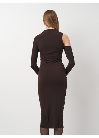 Темно-коричневое кэжуал платье Missguided однотонное