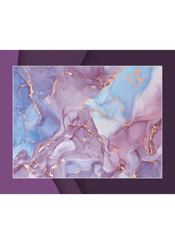 Фэнтези фотофон, фиолетово-голубая стена и светлый мраморный пол, фон для съемки 120×180 см, №57360 PhotoVinyl (354719511)