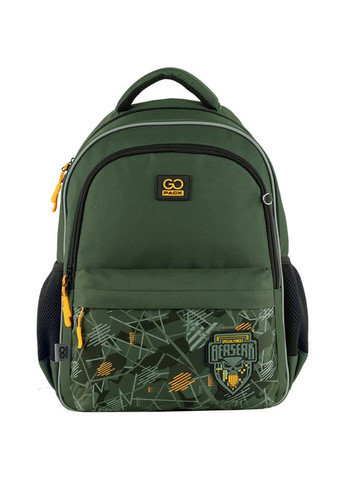 Рюкзак в школу зеленый для мальчика Education GO24-182M-2 Forces GoPack (293504299)
