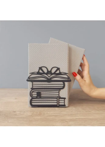 Тримач для книг Booklover 15x13.5 см Чорний (G-099) Glozis (387580660)