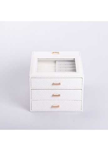 Скринька для прикрас з еко шкіри 3 яруси органайзер для ювелірних виробів Yiwu (360454998)