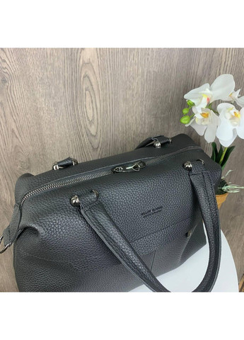 Жіноча сумка екокожа чорна велика ProDobro (363222266)