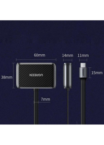 Адаптер CM303 HDMI+VGA - USB Type-C (F/M), Black (70549) Ugreen (370617459)