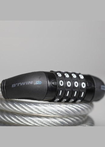 Кодовий Велосипедний Замок (Велозамок) 590г (Довжина 150 см) B'TWIN (335052712)