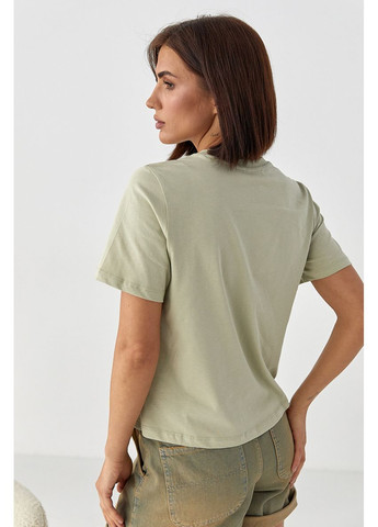 Футболка с объемным сердцем Lurex Футболка - (370393296)