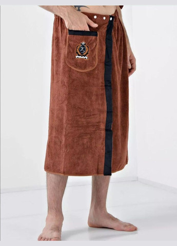 Набір для лазні чоловічий 85х150 Коричневий (П4К-novo-m-sauna-015) No Brand коричневий